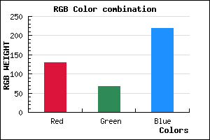 rgb background color #8243DB mixer
