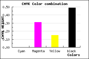 #825A6F color CMYK mixer