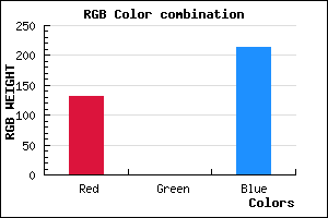 rgb background color #8300D5 mixer