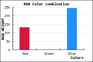 rgb background color #8300F4 mixer