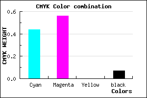 #8369EC color CMYK mixer