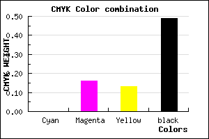 #836E72 color CMYK mixer