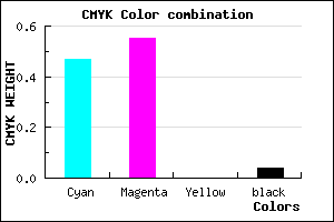 #836FF5 color CMYK mixer
