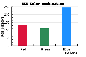 rgb background color #836FF5 mixer