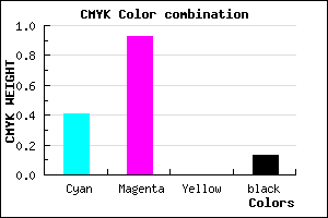 #830FDF color CMYK mixer