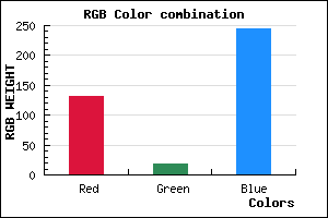 rgb background color #8312F5 mixer