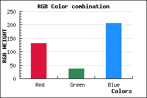 rgb background color #8325CF mixer