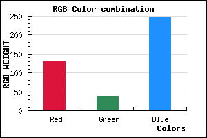 rgb background color #8327F9 mixer
