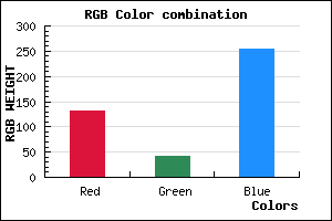 rgb background color #832AFD mixer