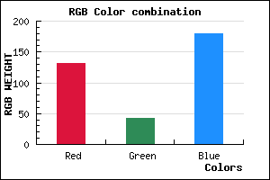 rgb background color #832BB3 mixer