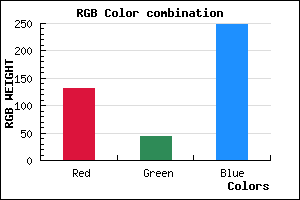 rgb background color #832BF8 mixer