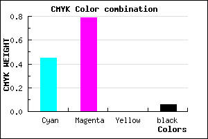 #8331EF color CMYK mixer