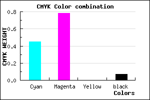 #8334EE color CMYK mixer
