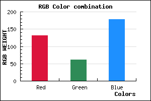 rgb background color #833EB2 mixer