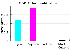 #8340FD color CMYK mixer