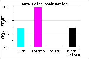 #834BB5 color CMYK mixer
