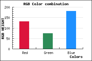 rgb background color #834BB5 mixer