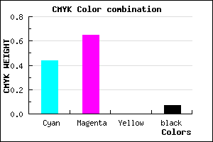 #8353EC color CMYK mixer