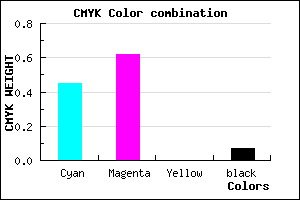 #835BED color CMYK mixer