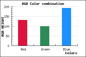 rgb background color #8464C0 mixer