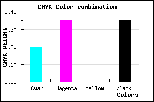 #846CA5 color CMYK mixer