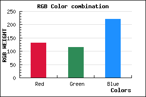 rgb background color #8473DD mixer