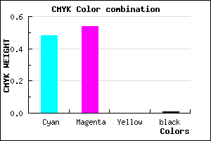 #8475FD color CMYK mixer