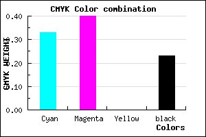 #8477C5 color CMYK mixer