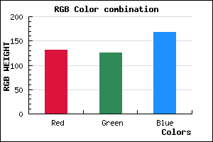 rgb background color #847EA8 mixer