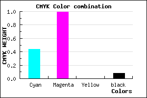 #8403EB color CMYK mixer