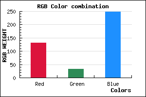 rgb background color #8421F9 mixer