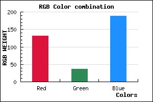 rgb background color #8424BC mixer