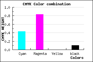 #8427E6 color CMYK mixer