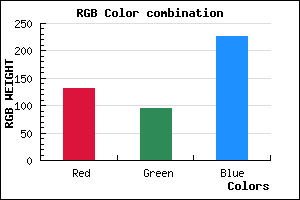 rgb background color #845FE3 mixer