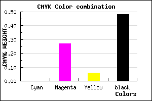 #84607C color CMYK mixer