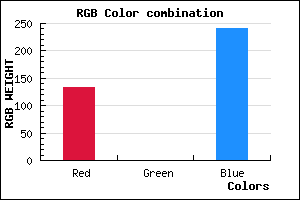 rgb background color #8500F0 mixer