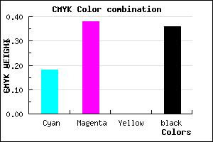 #8564A2 color CMYK mixer