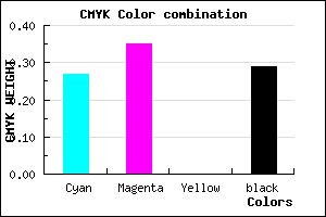 #8576B6 color CMYK mixer
