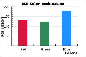 rgb background color #857AB2 mixer