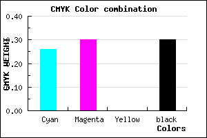 #857EB3 color CMYK mixer