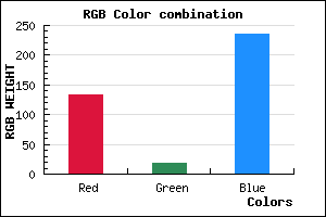 rgb background color #8512EC mixer