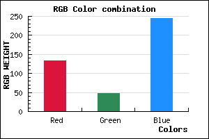 rgb background color #8530F4 mixer