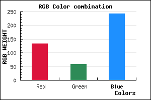 rgb background color #853BF3 mixer