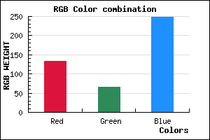 rgb background color #8541F8 mixer