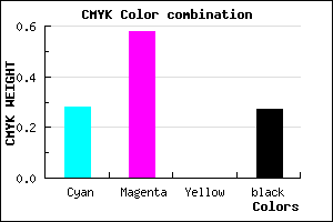#854DB9 color CMYK mixer