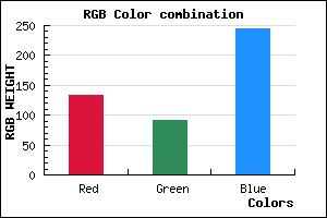 rgb background color #855CF4 mixer