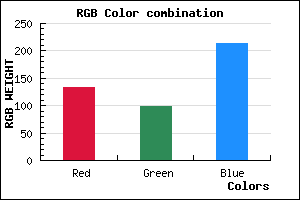 rgb background color #8562D5 mixer