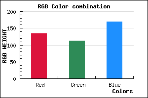 rgb background color #8670AA mixer