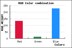 rgb background color #860CE4 mixer