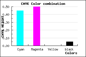 #867AF2 color CMYK mixer